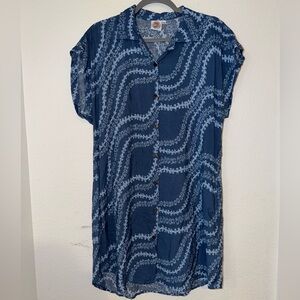 Blue Puakenikeni Dress